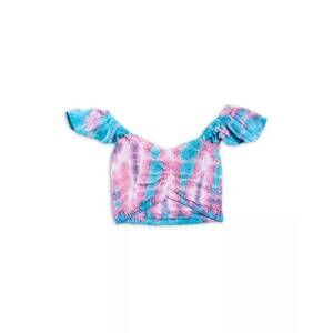 NEW TIARE HAWAII girl's hollie tie dye top in turquoise pink smoke